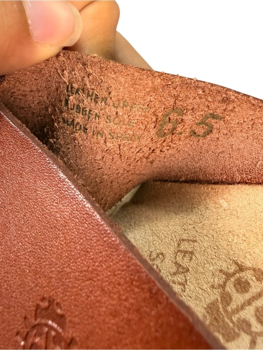 Yokono Candela Mora Brown Leather Cork Wedge Sandals 6.5 Spain